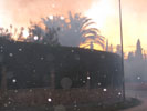 Incendio de una valla en Masías.