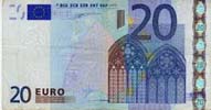 Un billete de 20 euros.